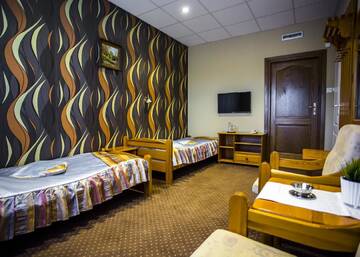 Фото номера Двухместный номер с 1 кроватью Отель Hotel SYLWANA г. Białe Błota 10